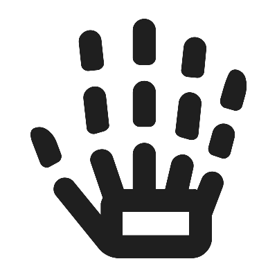 Illustration einer Skeletthand