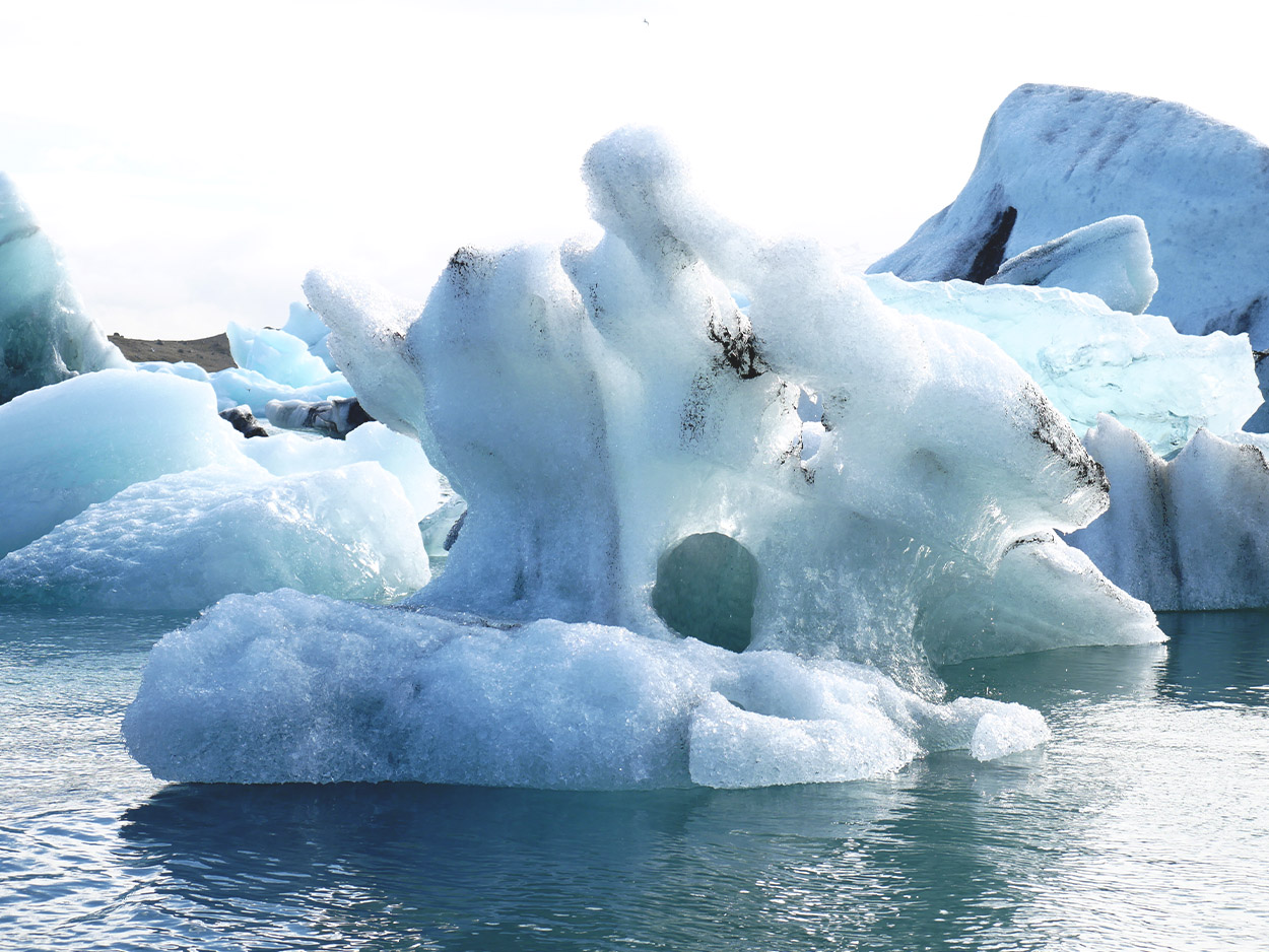 iceberg at the jökulsárlón glacier lagoon